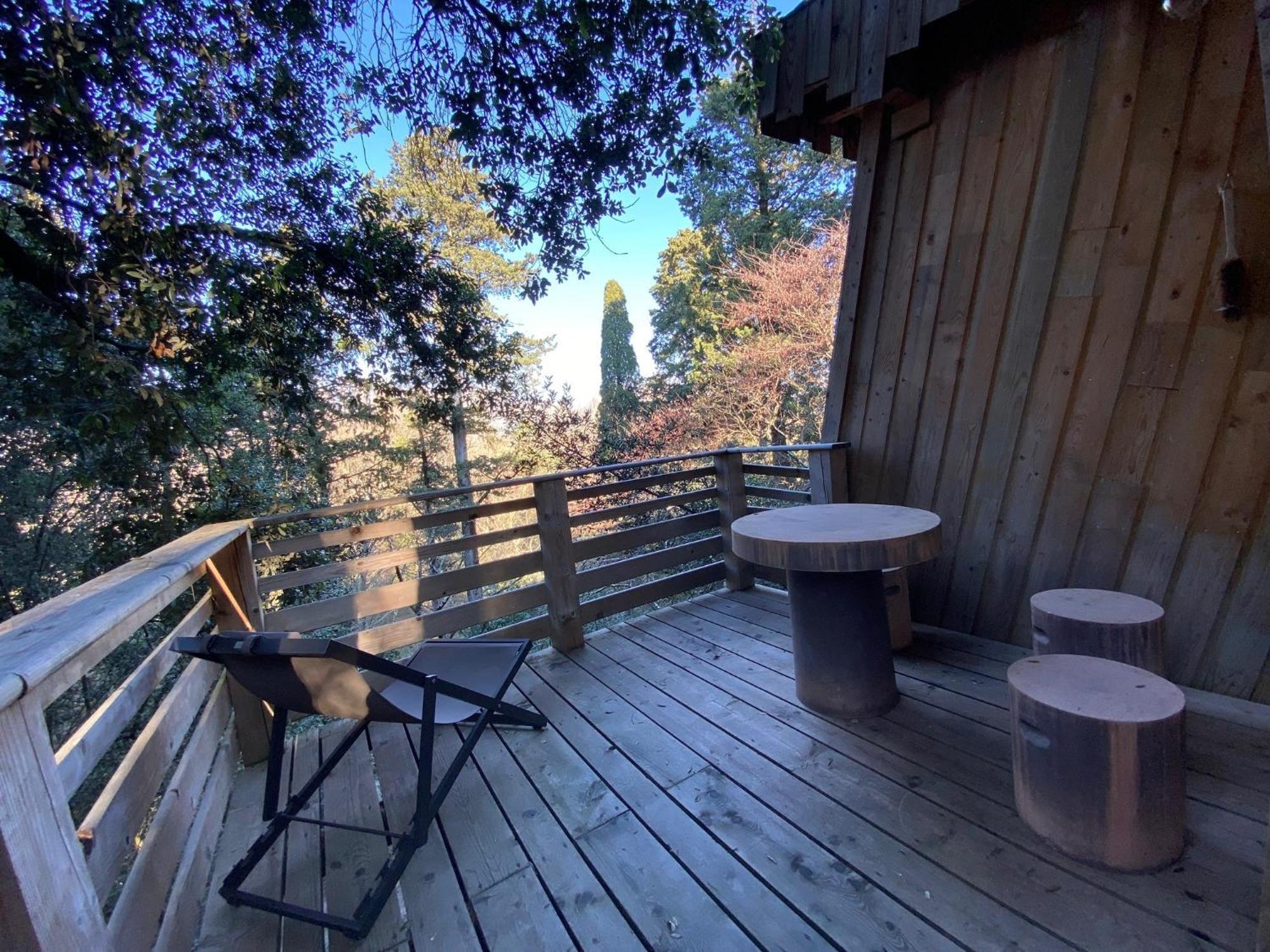 Les Cabanes Dans Les Bois Logis Hotel Villedubert Exterior foto