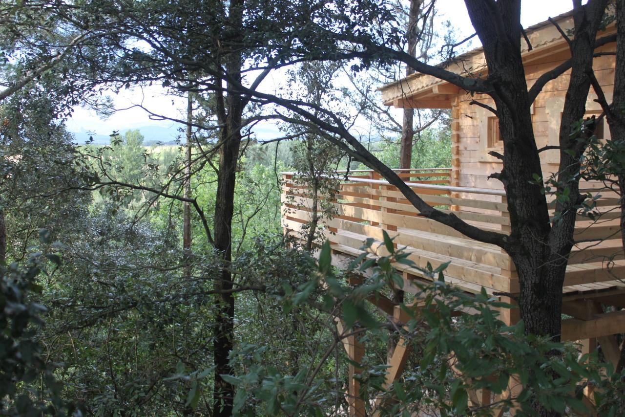 Les Cabanes Dans Les Bois Logis Hotel Villedubert Exterior foto