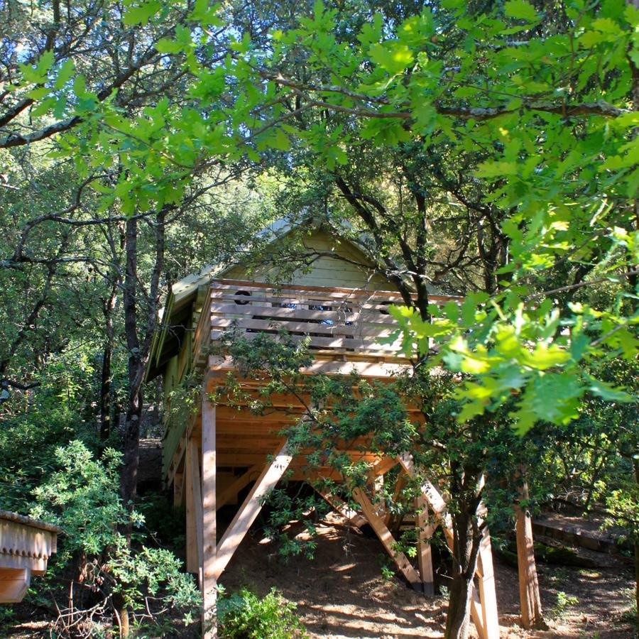 Les Cabanes Dans Les Bois Logis Hotel Villedubert Quarto foto